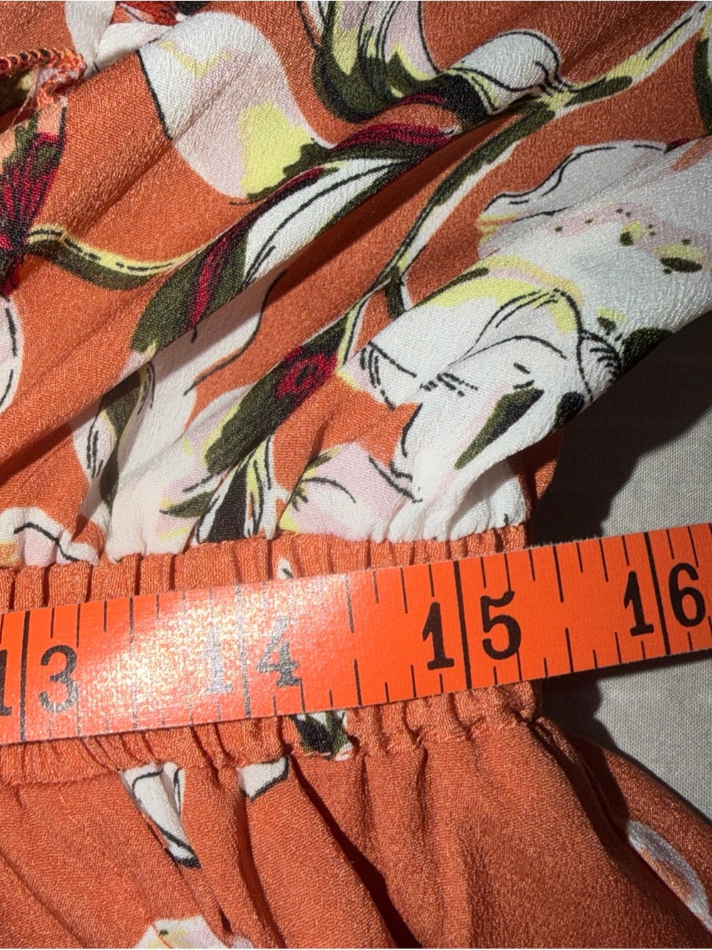 Southern Fried Chics NWT Boho Floral Smocked Waist dress, XL - Picture 7 of 10